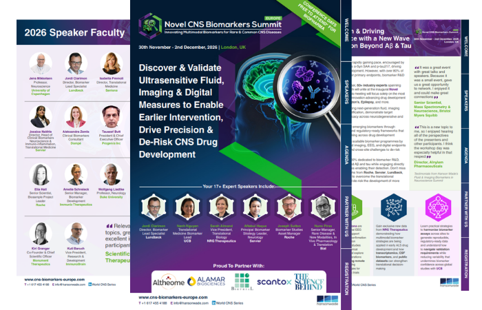Novel CNS Biomarkers Summit Europe Brochure (2)